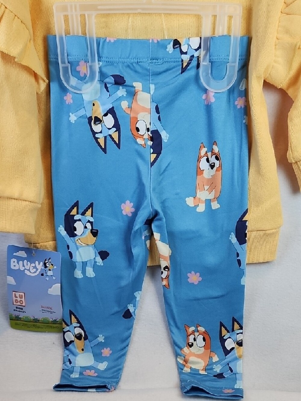 Bluey Girls Yellow & Blue 2pc 'Wow So Beautiful' Bluey Kids Set - Picture 8 of 13